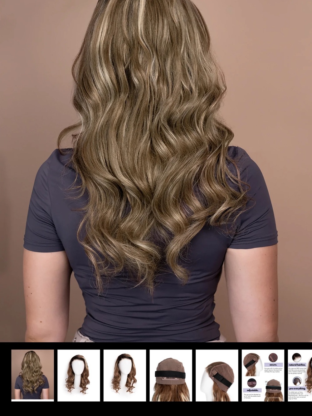 Women's Long Wavy Hairpiece in Ash Blonde - Unbranded